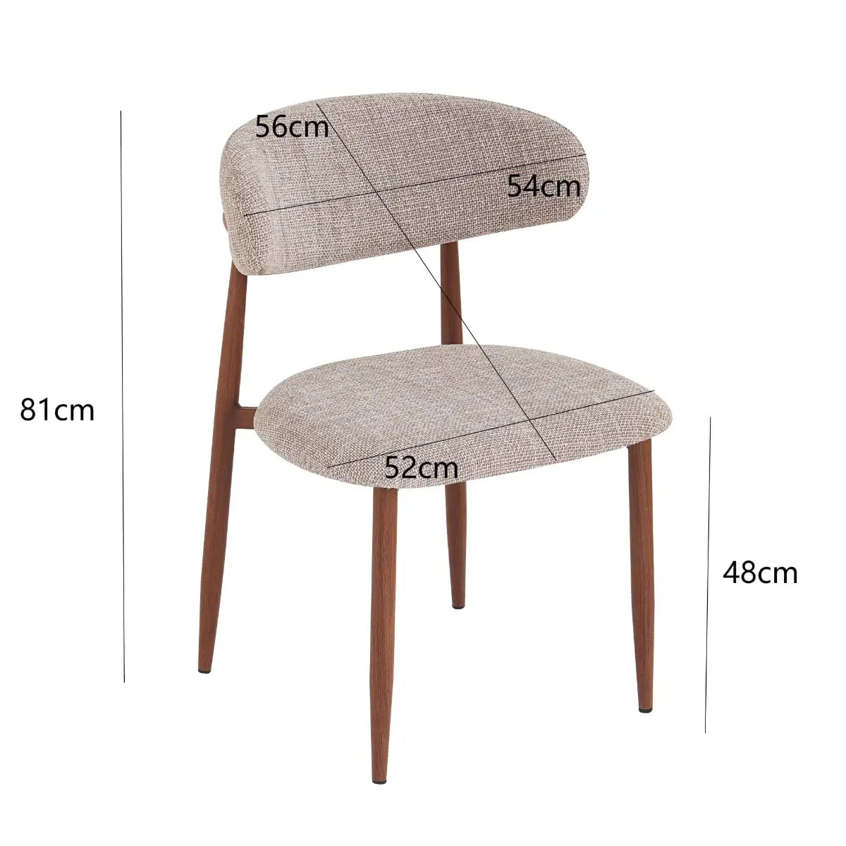 Stoel Japandi Stijl - Eiken Frame