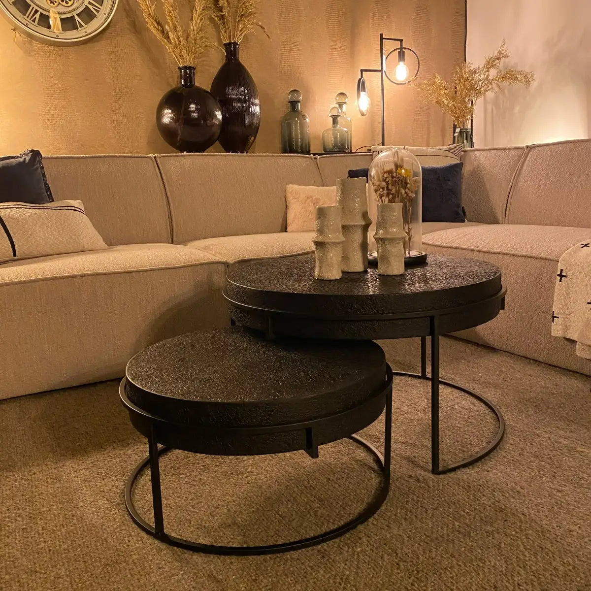 Salontafel Set Jasper - Zwart