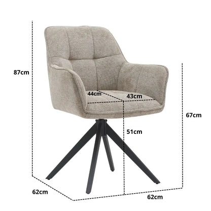 Stoel Elodie - Beige