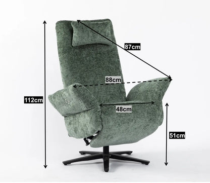 Relaxfauteuil Eva - Groen