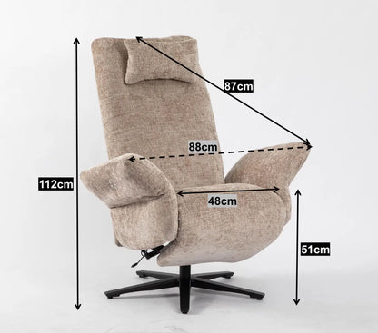 Fauteuil relax Eva - Naturel 