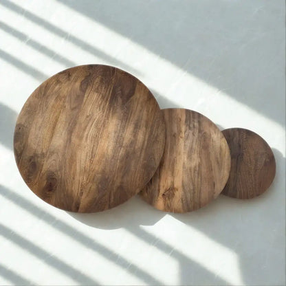 Salontafel Mangohout Set van 3 - Massief 3cm