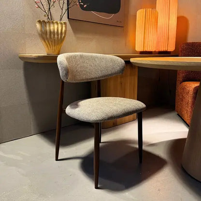 Stoel Japandi Stijl - Walnoot Frame