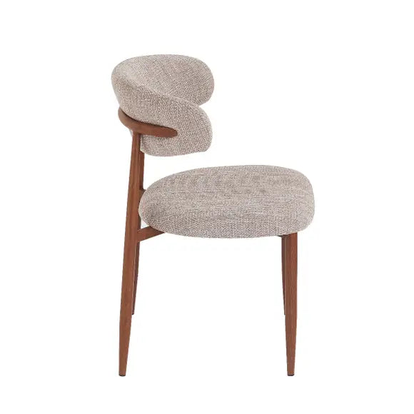 Stoel Japandi Stijl - Walnoot Frame