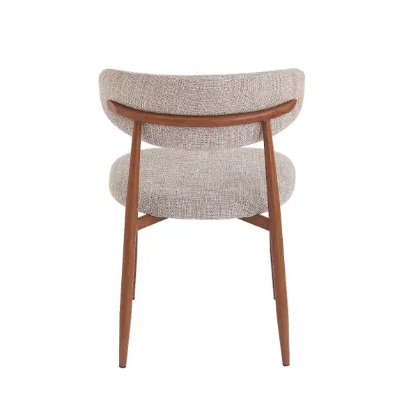 Stoel Japandi Stijl - Walnoot Frame