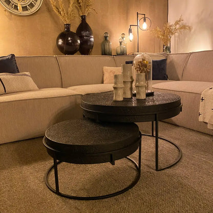 Salontafel Set Jasper - Zwart