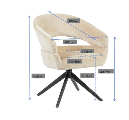 Stoel Julia - Natural