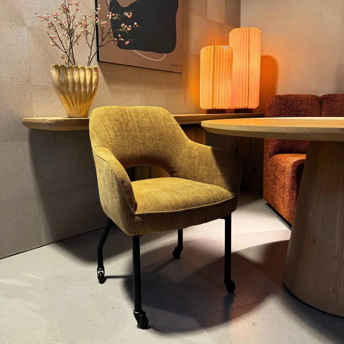 Stoel Sofia - Mosterd