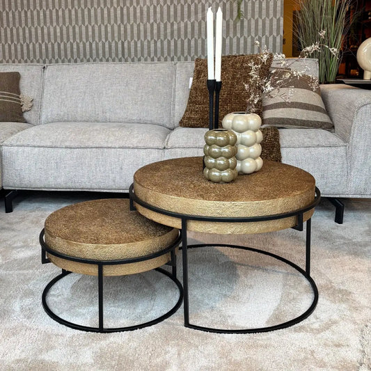 Salontafel Set Jasper - Goud