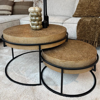 Salontafel Set Jasper - Goud